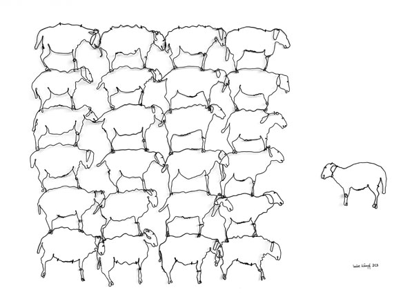 Imke Kämpf – Zeichnungen und Drahtwerke